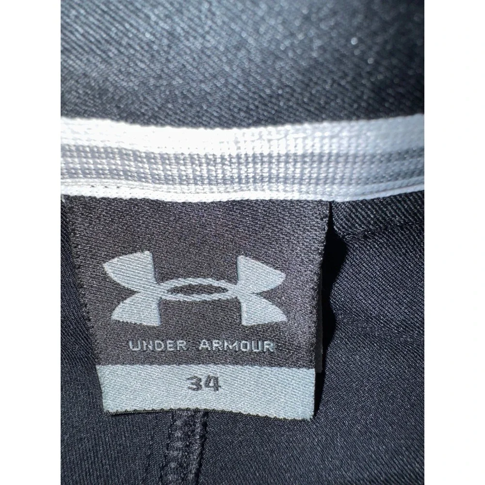 Under Armour Mens Black Performance Golf Shorts Size 34 Flat Front Athletic‎